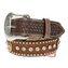 Cinto unissex pelo c/ strass e margaridas - paul w
