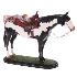 Escultura cavalo paint horse c/ sela - mamuty deco