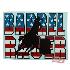 Adesivo importado barrel racer - western graphics