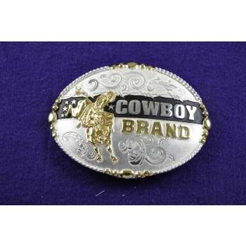 Fivela country - touro - cowboy brand