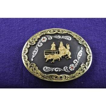 Fivela country fosca - team roping - sumetal