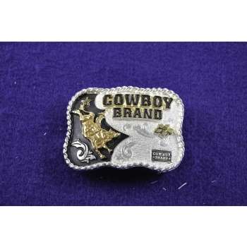 Fivela country quadrada touro - cowboy brand