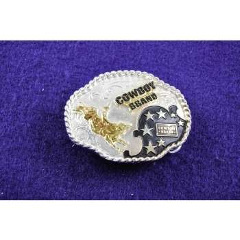 Fivela country touro - oval - cowboy brand