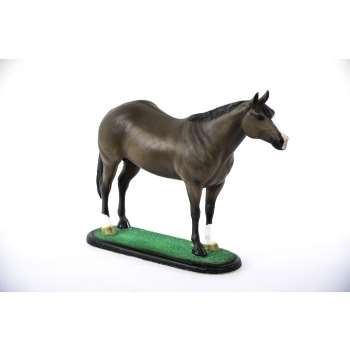 Miniatura de cavalo - quarto de milha - artesanal