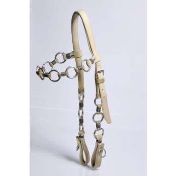 Cabecada em 14 argolas inox - artesanal