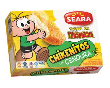 Chikenitos de cenoura da turma da monica