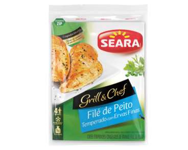 Filé de peito temperado grill y chef seara