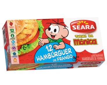 Hambúrguer de frango da turma da monica