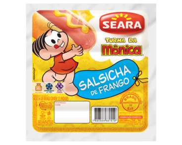 Salsicha de frango da turma da monica