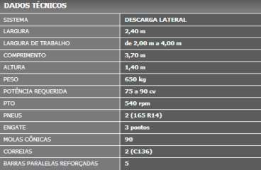 Ancinhos enleiradores or-300 2014