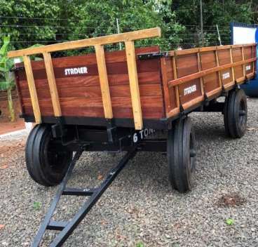 Carreta agricola de madeira 6 toneladas