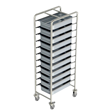 Carros auxiliares em aco inox