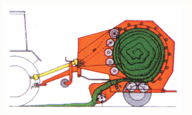 Enfardadeira de camara fixa af120 agroforn