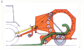 Enfardadeira de camara fixa af120 agroforn