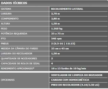 Enfardadeira para fardos valquíria sbr-345