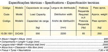 Distribuidor de calcáreo - dicasi