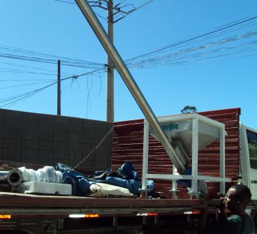 Rosca transportadora em aco inox.