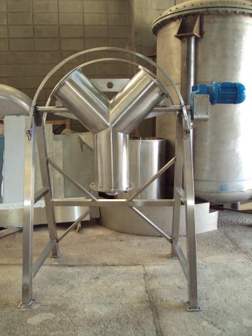 Misturador y e v em aco inox.