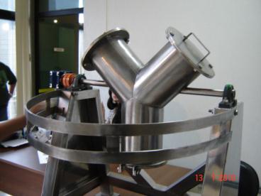 Misturador y e v em aco inox.