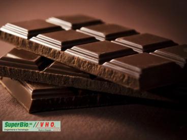 Misturador helicoidal para chocolate em pó.