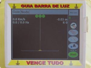 Semeadeiras gps barra de luz com estrada virtual