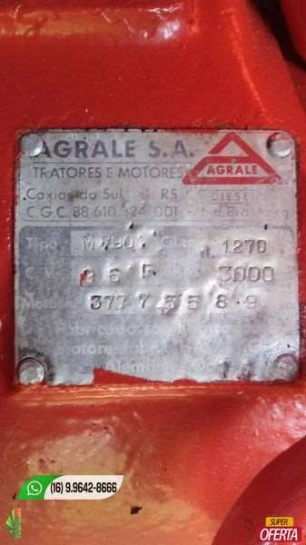 Trator agrale 4100 4x2 ano 86