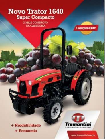 Novo trator compacto t1640 tramontini 2014