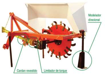 Zanjadora para el cultivo de rotary